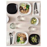 BACKIG side plate 18x18 black 4-p